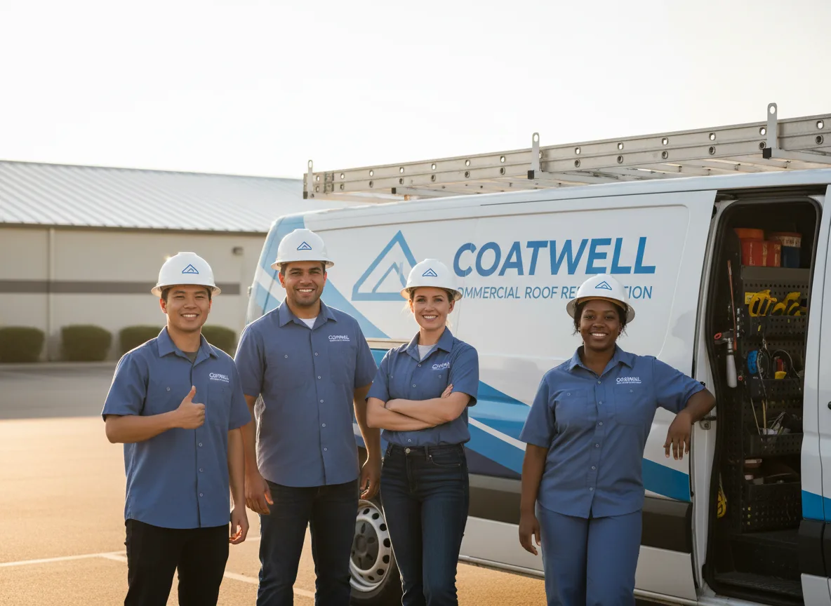 Commercial roof coating company in Scarville, IA