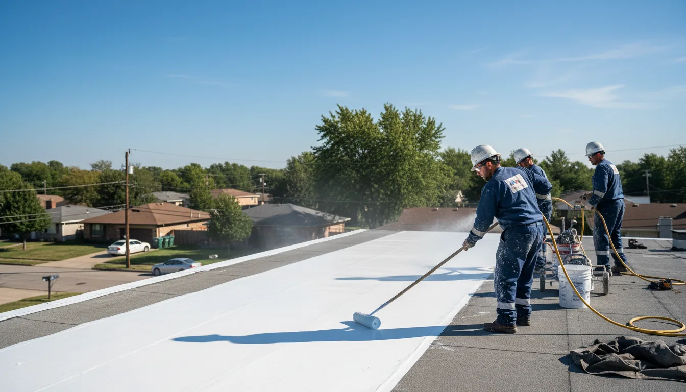 Commercial roof coating in Scarville, IA near me